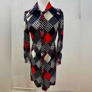 Vintage 80s Women's Dress